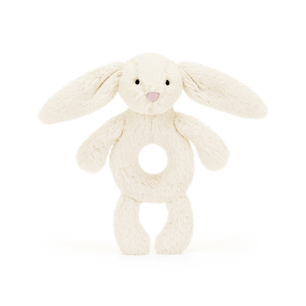 Bashful Bunny Cream Ring Rattle