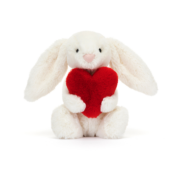 Bashful Bunny Red Love Heart