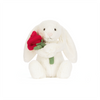 Cream Bunny with Rose