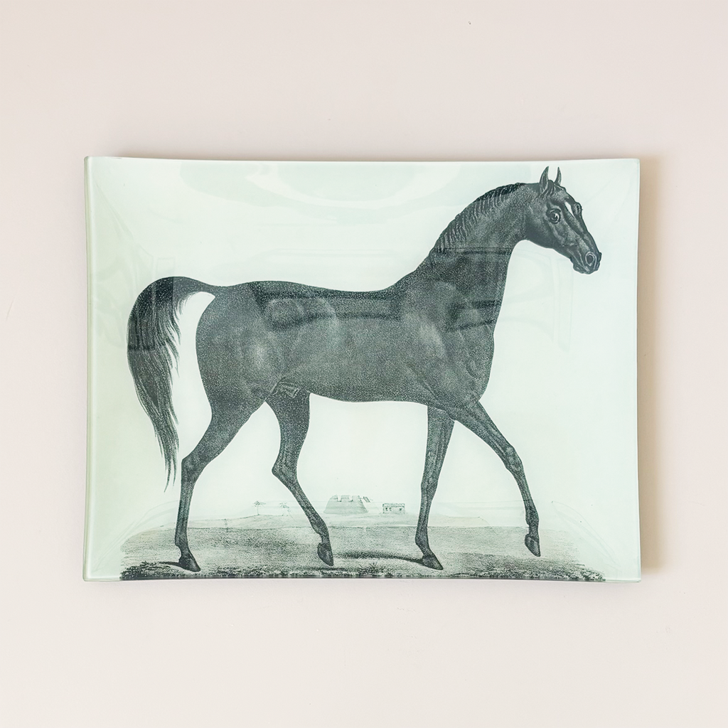 10" x 13" Rectangle Dish, Arabian Horse