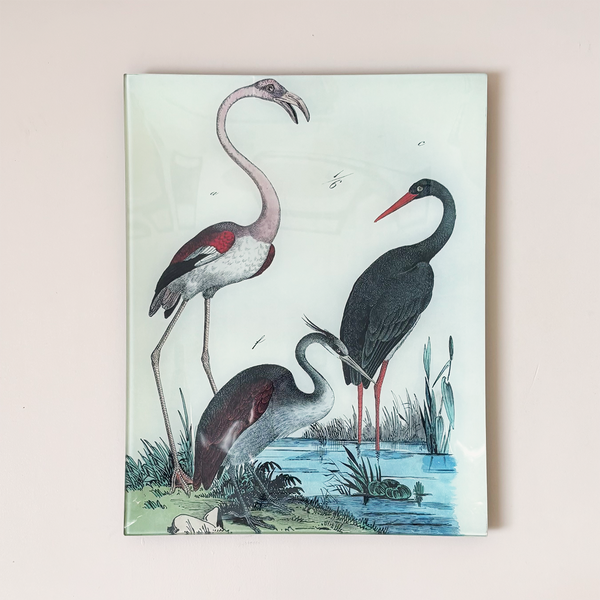 11"x14" Rectangle Tray, Flamingo (P 205)