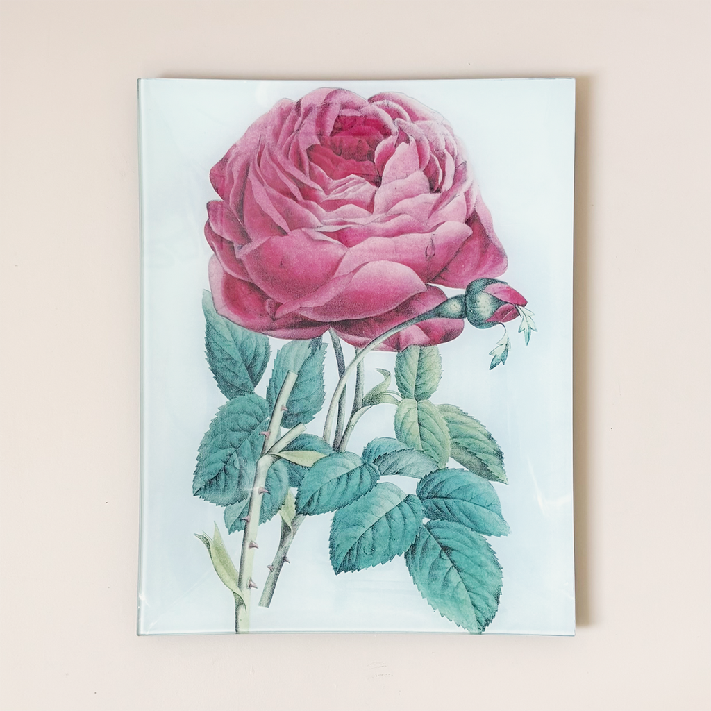 11"x14" Rectangle Tray, Garden Rose (P 66)