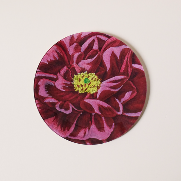 11" Round Dish, Rose de Provins Ordinaire