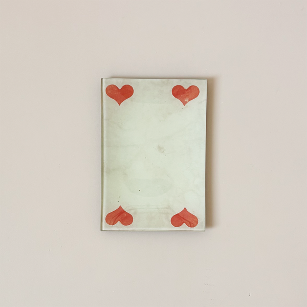 4.5"x6" Rectangle Tray, 4 of Hearts (Playing Card)