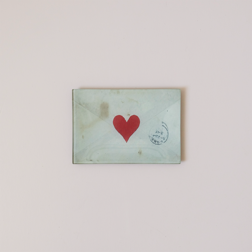 4.5"x6" Rectangle Tray, Love Letter