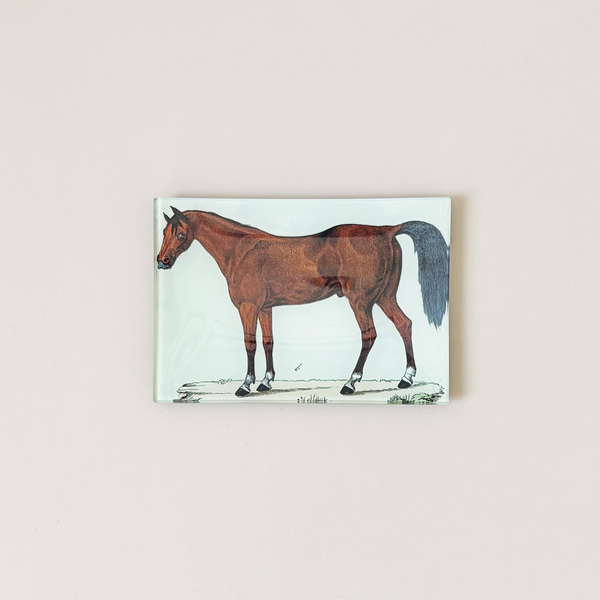 4.5" x 6" Rectangle Tray, A Horse