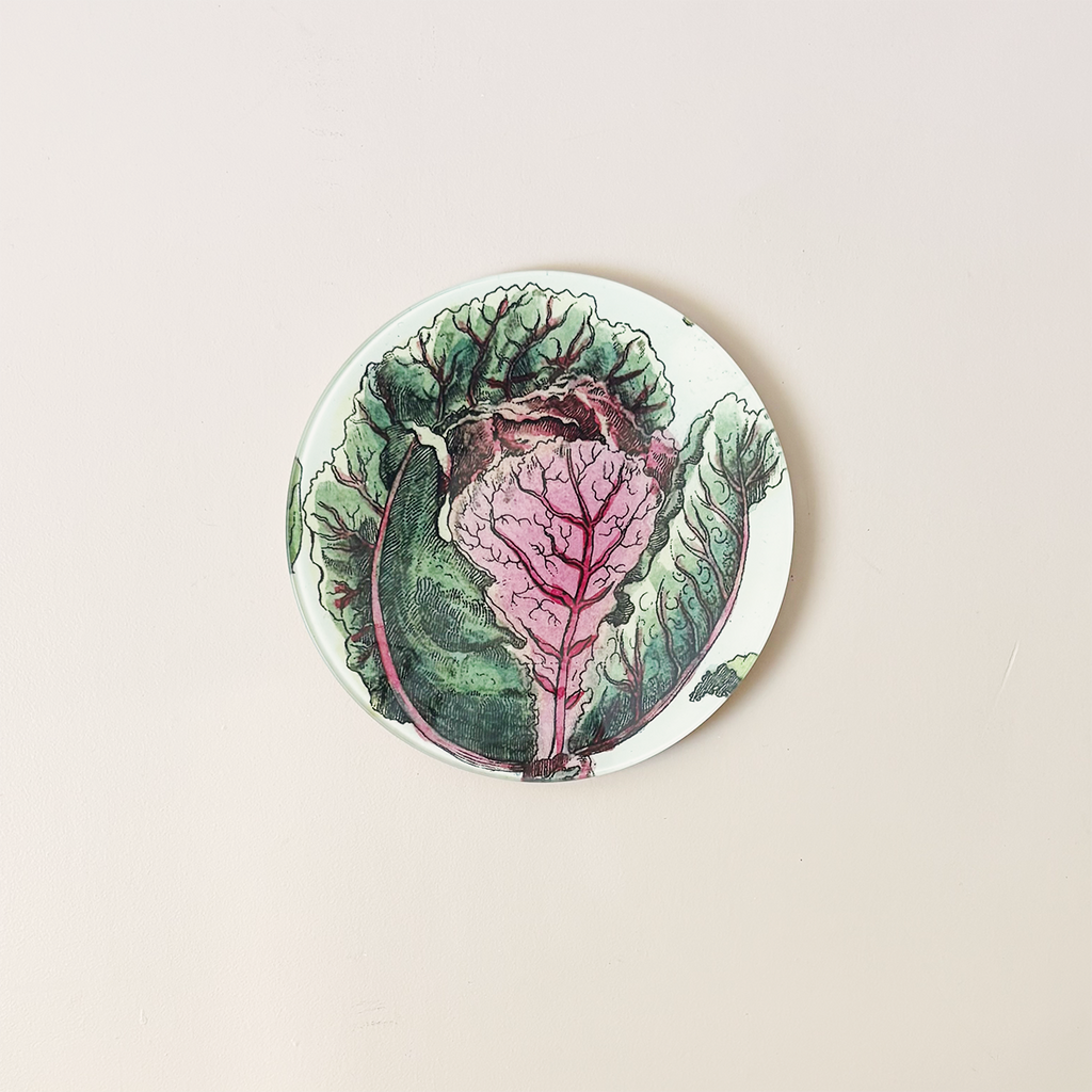 7" Round Dish, Red Cabbage