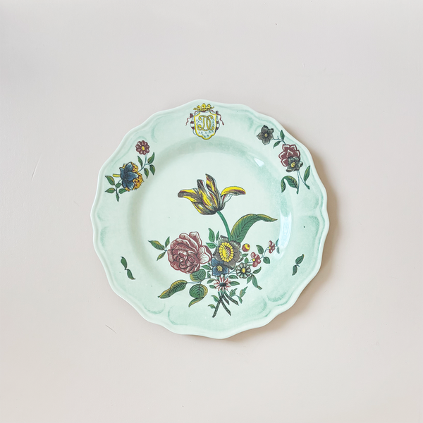 Faience Fleurs Isolées Melamine Dinner Plate