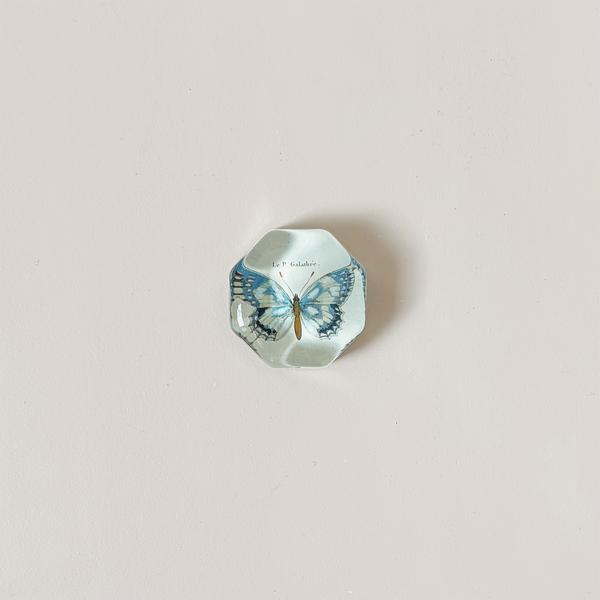 Octagonal Charm Paperweight, Butterfly Fig. 4