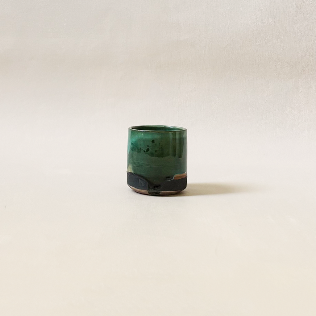 Green Ceramic Espresso Cup