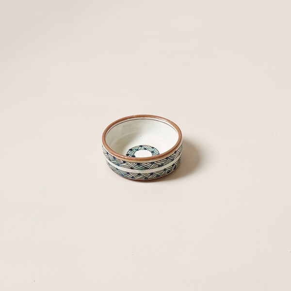 Papyrus Ceramic Low Bowl