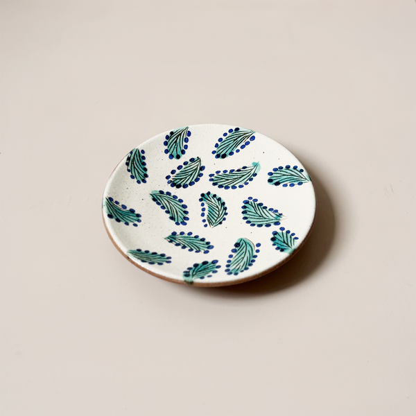Scattered Leaves Ceramic Plate