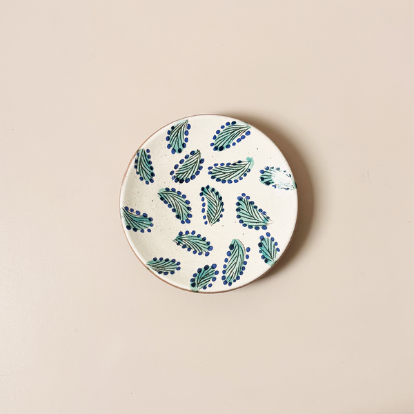 Scattered Leaves Ceramic Plate