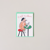Cafe Culture Cat Note Card