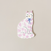 Pink Sitting Kitty Note Card