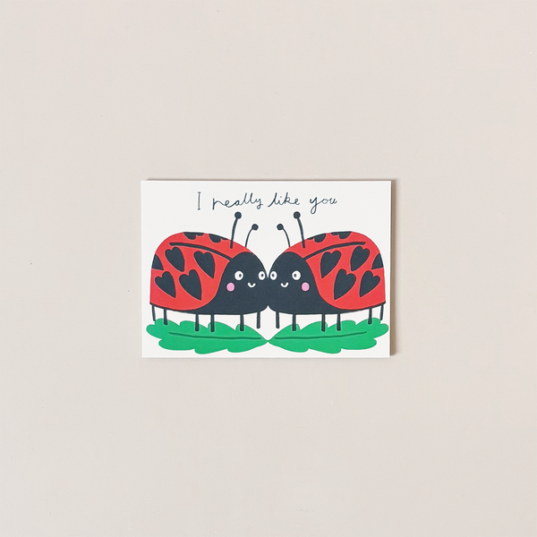Really Like You Ladybug Note Card
