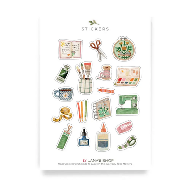 Arts & Crafts Sticker Sheet