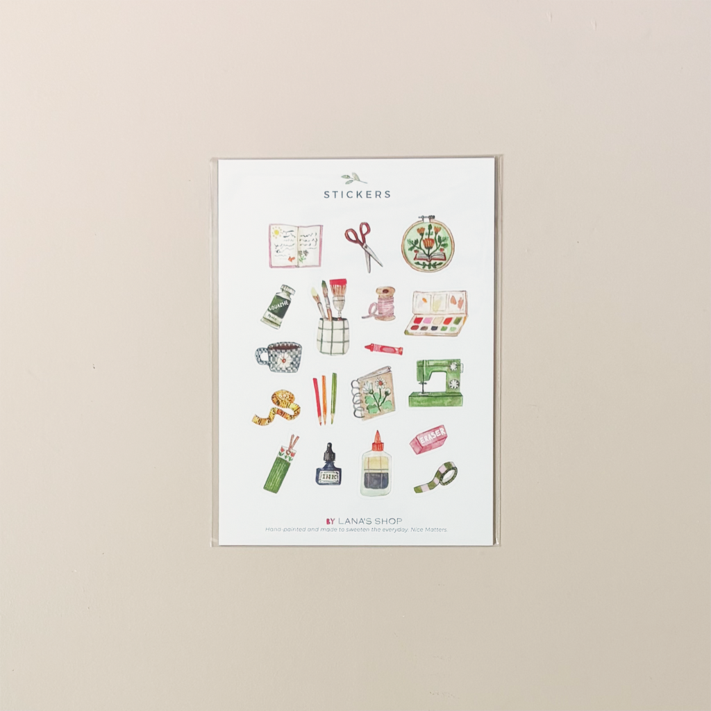 Arts & Crafts Sticker Sheet
