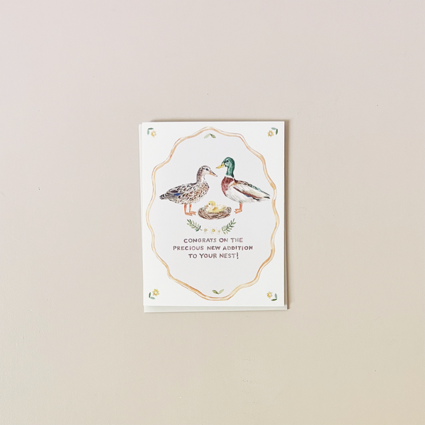 Baby Little Duckling Note Card