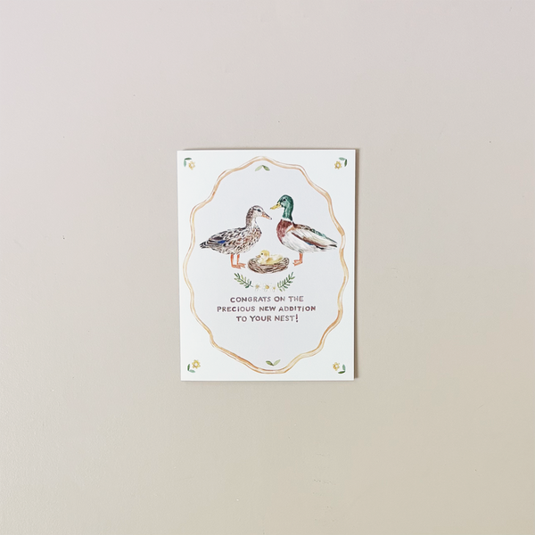 Baby Little Duckling Note Card