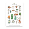 Camping Sticker Sheet