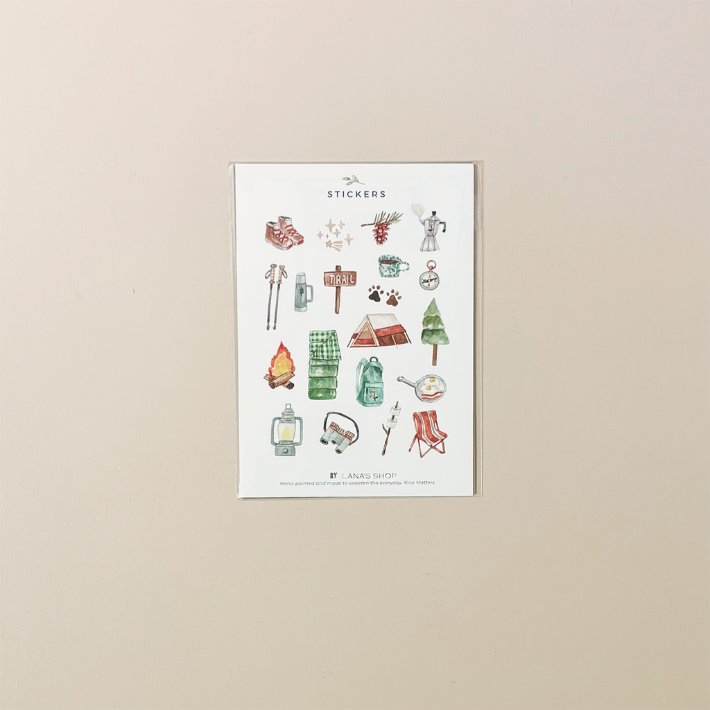 Camping Sticker Sheet
