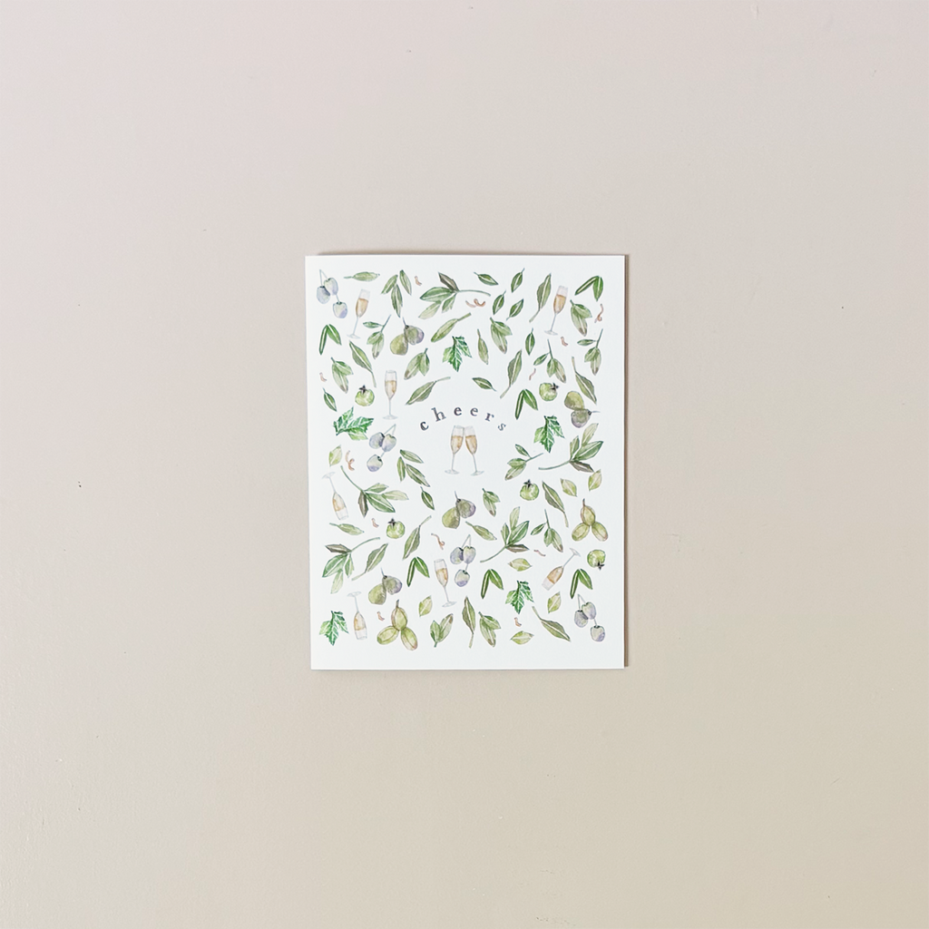 Champagne Cheers Note Card