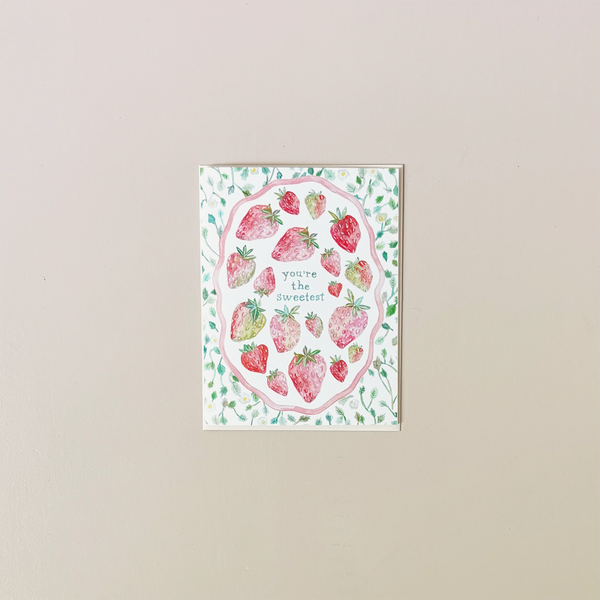 Strawberry Sweet Note Card