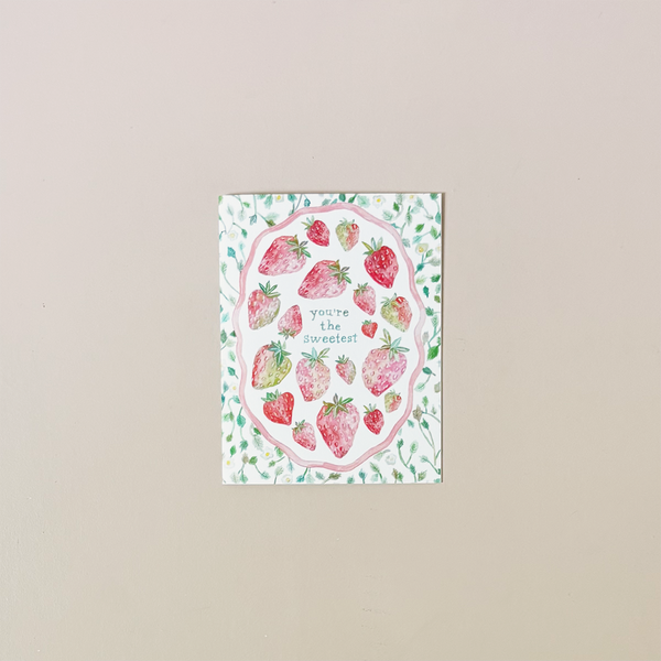 Strawberry Sweet Note Card