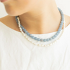 Blue Round Jade Necklace