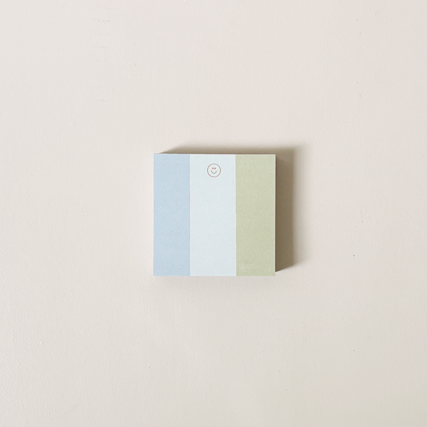 Mini Stripe Notepad Blue