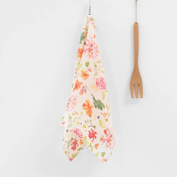 Linen Kitchen Towel Wildflower Flow