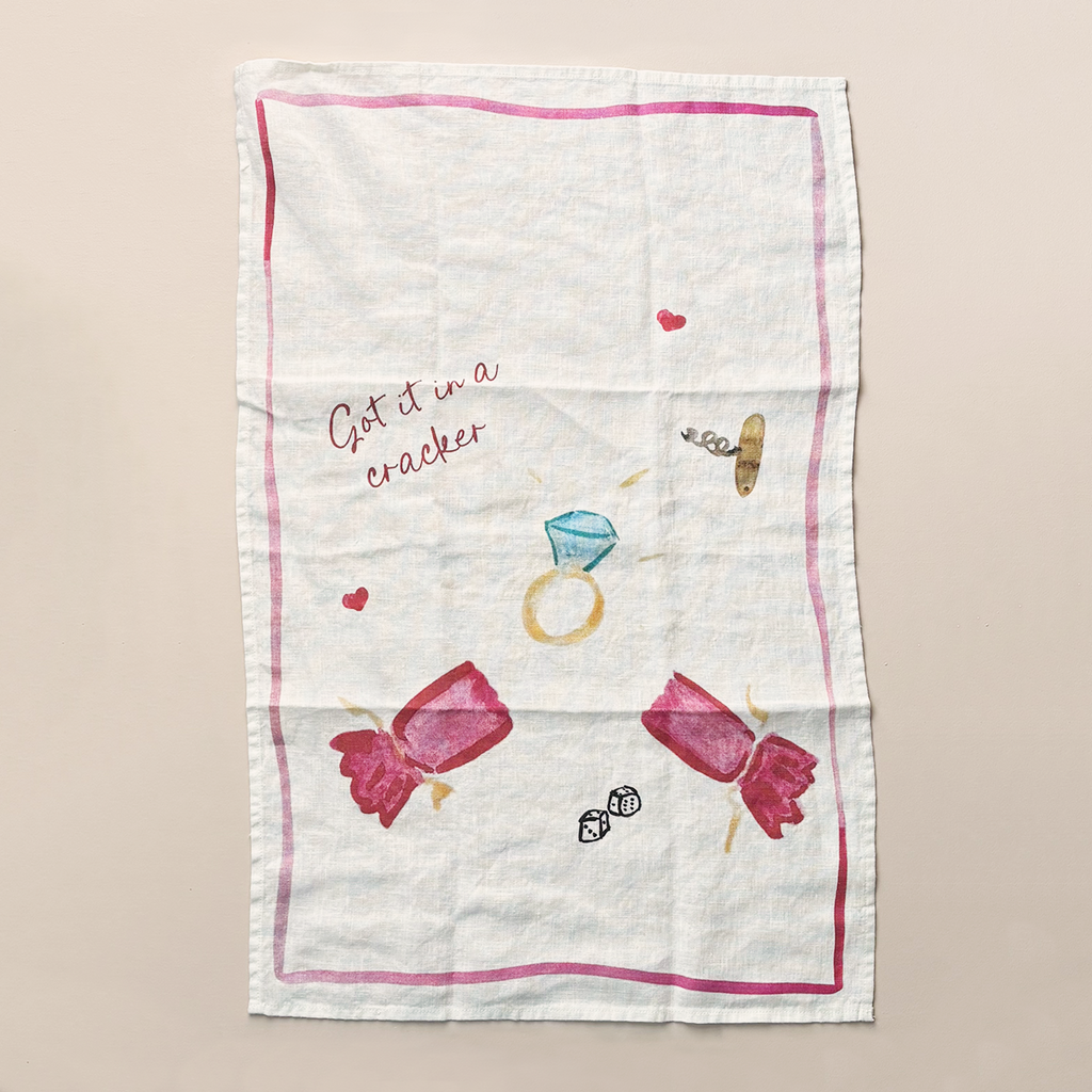 Cracker Linen Tea Towel