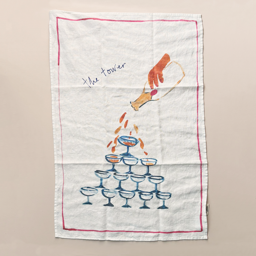 The Tower Linen Tea Towel