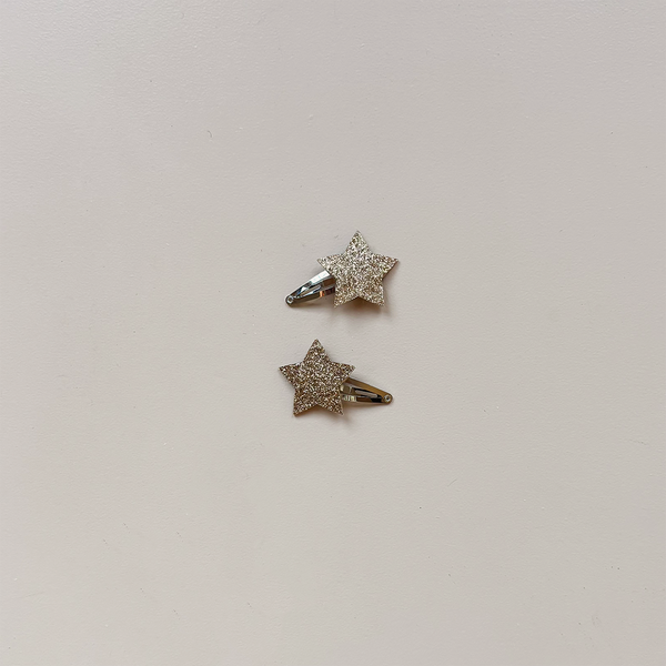 Gold Star Hair Clips
