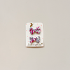 Liberty Wiltshire Bougainvillea Mini Bow Hair Clip Set