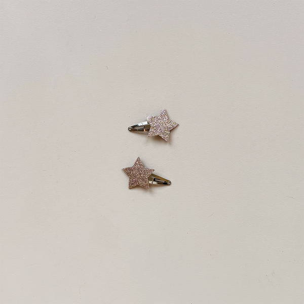 Pink Star Hair Clips