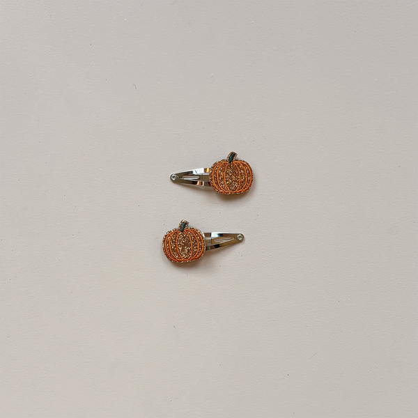Pumpkin Hair Clips