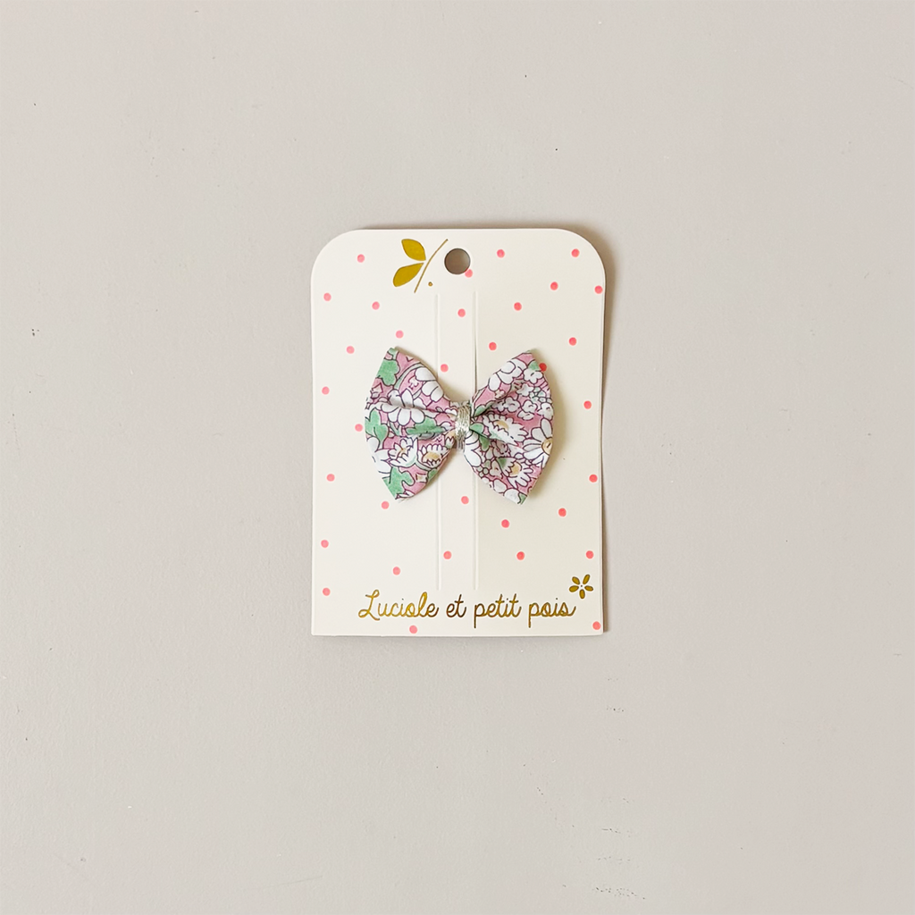 Liberty Alice Peach Bow Hair Clip