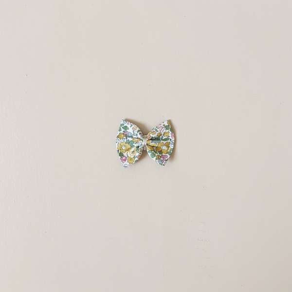 Liberty Betsy Ann Lemon Bow Hair Clip