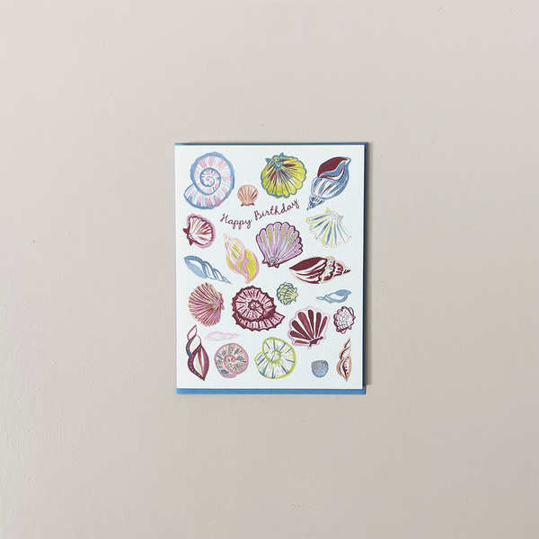 Happy Birthday Seashells Note Card
