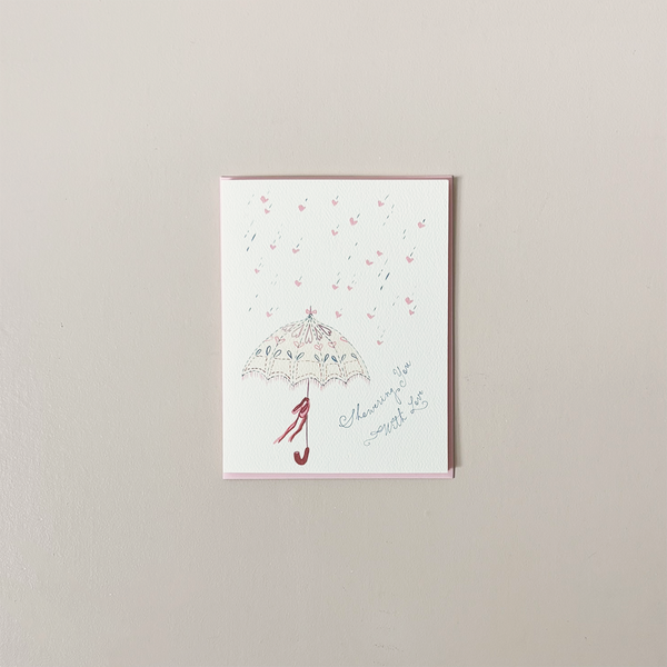 Showered With Love Note Card