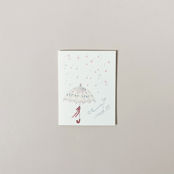 Showered With Love Note Card