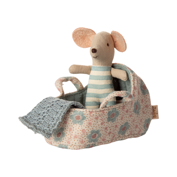 Baby Mouse Carry Cot Blue