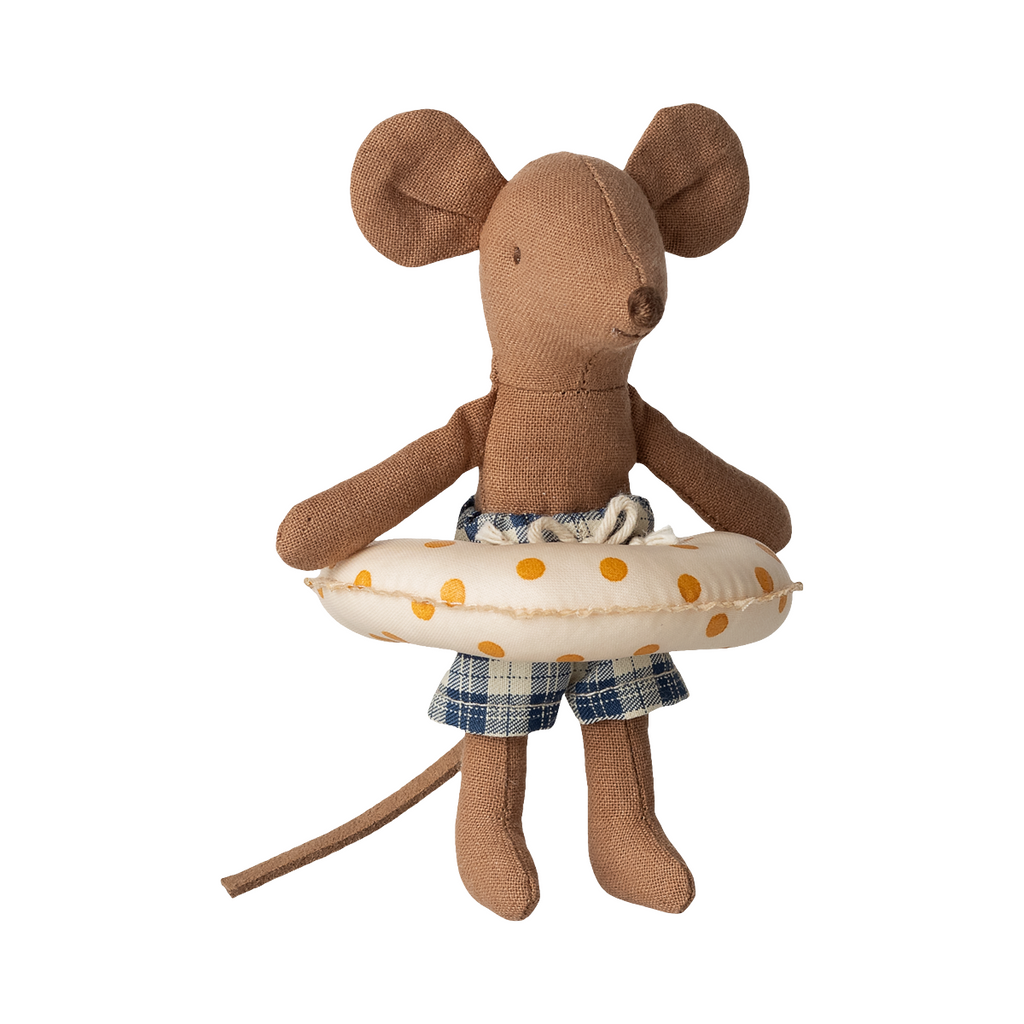 Beach Little Brother Mouse with Yellow Dot Float