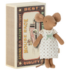 Big Sister Mouse in Nightgown in Matchbox