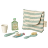 Blue Stripe Mouse Toothbrush Set