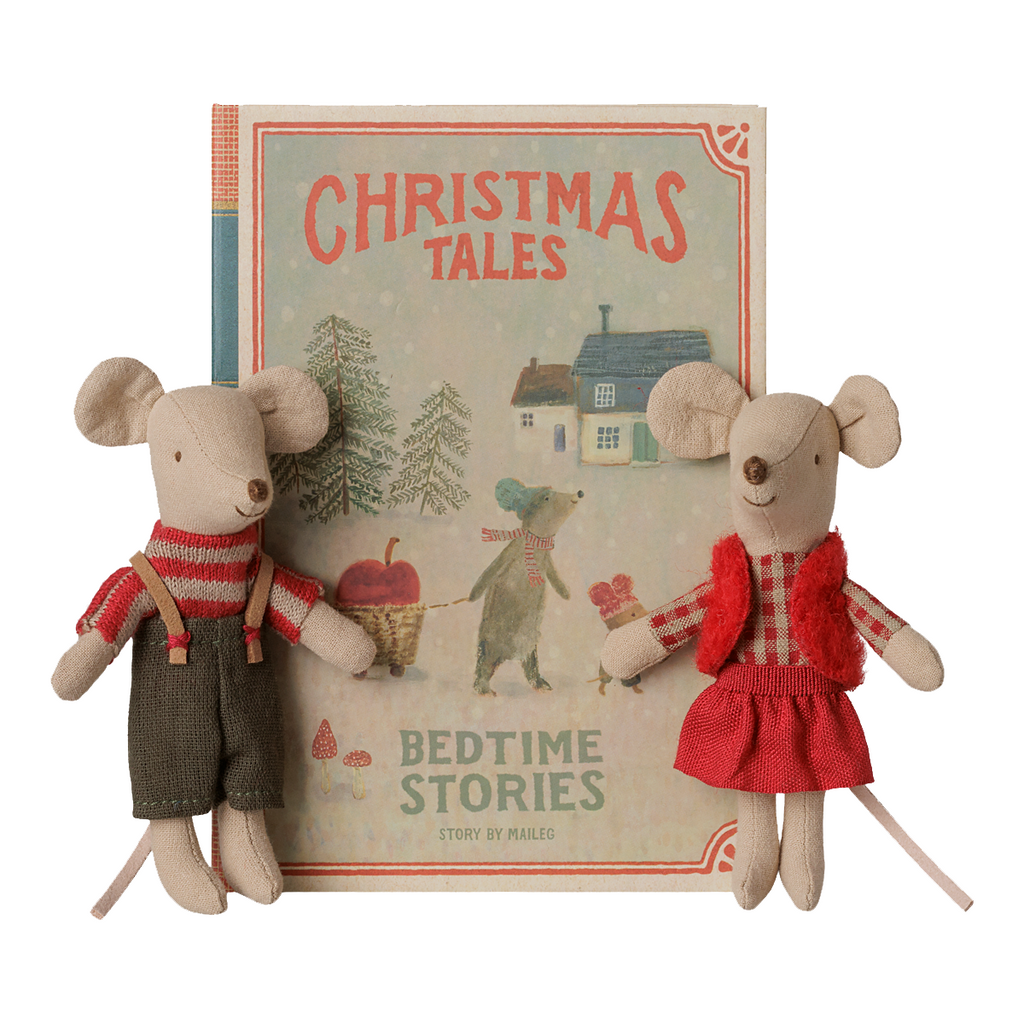 Christmas Twin Mice in Book