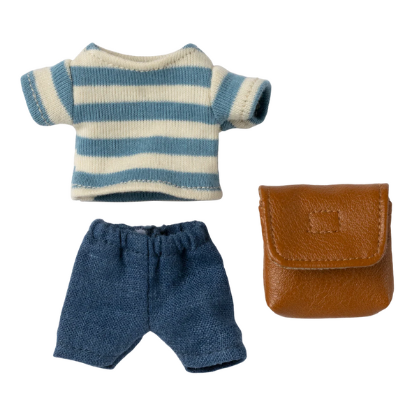 Clothes & Bag for Big Brother Mouse Brown