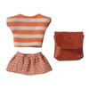 Clothes & Bag for Big Sister Mouse Coral